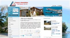 Desktop Screenshot of espaceimmobilier-cote-est.com